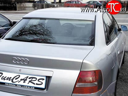 2 749 р. Козырёк RS на заднее лобовое стекло автомобиля Audi A4 B5 8D2 седан дорестайлинг (1994-1997) (Неокрашенный)  с доставкой в г. Владивосток