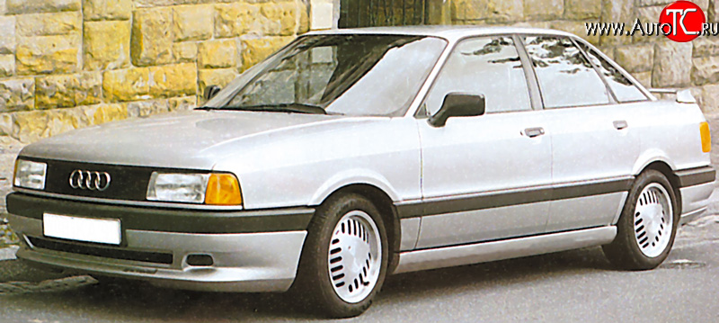 4 999 р. Накладка переднего бампера Classic V2 Audi 80 B3 седан (1986-1991)  с доставкой в г. Владивосток