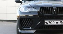 4 749 р. Накладки Global-Tuning на передний бампер автомобиля  BMW X6  E71 (2008-2014) дорестайлинг, рестайлинг (Неокрашенная)  с доставкой в г. Владивосток. Увеличить фотографию 4