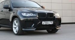 4 749 р. Накладки Global-Tuning на передний бампер автомобиля  BMW X6  E71 (2008-2014) дорестайлинг, рестайлинг (Неокрашенная)  с доставкой в г. Владивосток. Увеличить фотографию 5