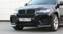 4 749 р. Накладки Global-Tuning на передний бампер автомобиля  BMW X6  E71 (2008-2014) дорестайлинг, рестайлинг (Неокрашенная)  с доставкой в г. Владивосток. Увеличить фотографию 6