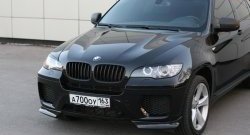 4 749 р. Накладки Global-Tuning на передний бампер автомобиля  BMW X6  E71 (2008-2014) дорестайлинг, рестайлинг (Неокрашенная)  с доставкой в г. Владивосток. Увеличить фотографию 7