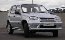 4 799 р. Передний бампер Аскет Chevrolet Niva 2123 дорестайлинг (2002-2008) (Неокрашенный)  с доставкой в г. Владивосток. Увеличить фотографию 2