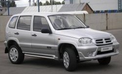 1 799 р. Пороги накладки Аскет Chevrolet Niva 2123 дорестайлинг (2002-2008) (Неокрашенные)  с доставкой в г. Владивосток. Увеличить фотографию 1