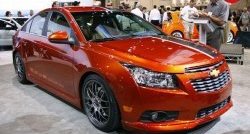 Накладка Z-Line на передний бампер Chevrolet Cruze J300 седан дорестайлинг (2009-2012)