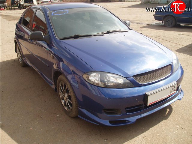 3 799 р. Накладка переднего бампера CT-1 Chevrolet Lacetti хэтчбек (2002-2013) (Неокрашенная)  с доставкой в г. Владивосток