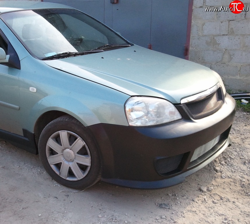 5 999 р. Передний бампер KATO Chevrolet Lacetti седан (2002-2013) (Неокрашенный)  с доставкой в г. Владивосток