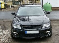 859 р. Реснички на фары СТ Skoda Octavia A5 рестайлинг универсал (2008-2013) (Неокрашенные)  с доставкой в г. Владивосток. Увеличить фотографию 2