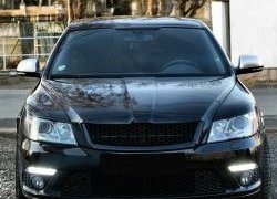 859 р. Реснички на фары СТ Skoda Octavia A5 рестайлинг универсал (2008-2013) (Неокрашенные)  с доставкой в г. Владивосток. Увеличить фотографию 3