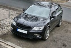 859 р. Реснички на фары СТ Skoda Octavia A5 рестайлинг универсал (2008-2013) (Неокрашенные)  с доставкой в г. Владивосток. Увеличить фотографию 4