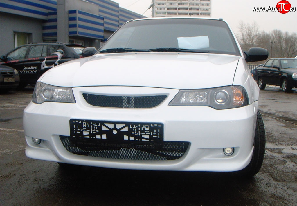 6 649 р. Передний бампер GT Dynamics Daewoo Nexia рестайлинг (2008-2015) (Неокрашенный)  с доставкой в г. Владивосток