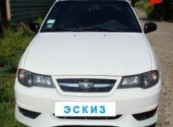 3 649 р. Накладка переднего бампера Sport Daewoo Nexia рестайлинг (2008-2015) (Неокрашенная)  с доставкой в г. Владивосток. Увеличить фотографию 3