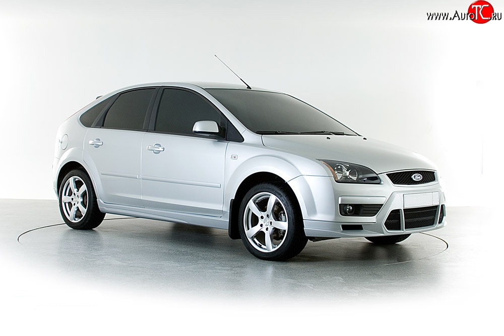 2 899 р. Накладка переднего бампера Sport Style Ford Focus 2 хэтчбэк 3 дв. дорестайлинг (2004-2007) (Неокрашенная)  с доставкой в г. Владивосток