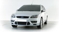 2 899 р. Накладка переднего бампера Sport Style Ford Focus 2 хэтчбэк 3 дв. дорестайлинг (2004-2007) (Неокрашенная)  с доставкой в г. Владивосток. Увеличить фотографию 2