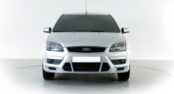 2 899 р. Накладка переднего бампера Sport Style Ford Focus 2 хэтчбэк 3 дв. дорестайлинг (2004-2007) (Неокрашенная)  с доставкой в г. Владивосток. Увеличить фотографию 3