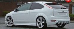 Накладка заднего бампера Loder 1899 Ford (Форд) Focus (Фокус)  2 (2007-2011) 2 хэтчбэк 3 дв. рестайлинг, хэтчбэк 5 дв. рестайлинг