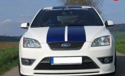 4 999 р. Накладка переднего бампера ST Sport Ford Focus 2  седан дорестайлинг (2004-2008) (Неокрашенная)  с доставкой в г. Владивосток. Увеличить фотографию 7