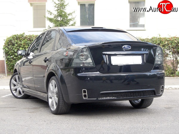 14 299 р. Задний бампер Concept  Ford Focus  2 (2004-2011)  седан дорестайлинг, седан рестайлинг (Неокрашенный)  с доставкой в г. Владивосток