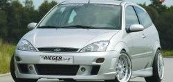 8 899 р. Передний бампер Rieger Ford Focus 1 седан рестайлинг (2001-2005)  с доставкой в г. Владивосток. Увеличить фотографию 1