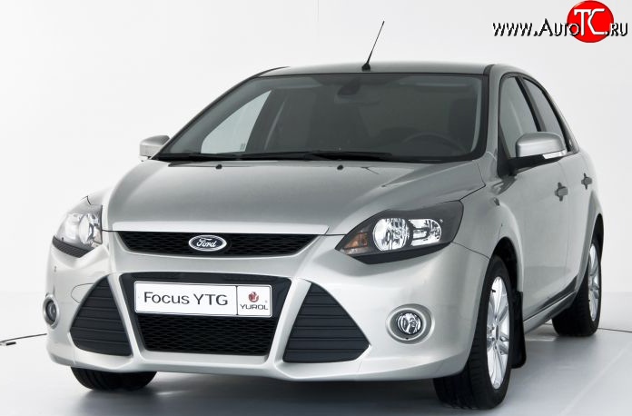 5 699 р. Передний бампер YTR Ford Focus 2 седан рестайлинг (2007-2011) (Неокрашенный)  с доставкой в г. Владивосток