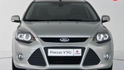 5 699 р. Передний бампер YTR Ford Focus 2 седан рестайлинг (2007-2011) (Неокрашенный)  с доставкой в г. Владивосток. Увеличить фотографию 2