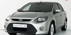 5 699 р. Передний бампер YTR Ford Focus 2 седан рестайлинг (2007-2011) (Неокрашенный)  с доставкой в г. Владивосток. Увеличить фотографию 4