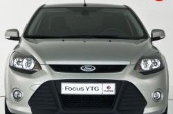 5 699 р. Передний бампер YTR Ford Focus 2 седан рестайлинг (2007-2011) (Неокрашенный)  с доставкой в г. Владивосток. Увеличить фотографию 5