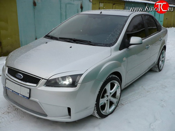 14 299 р. Передний бампер Concept Ford Focus 2 хэтчбэк 3 дв. дорестайлинг (2004-2007) (Неокрашенный)  с доставкой в г. Владивосток