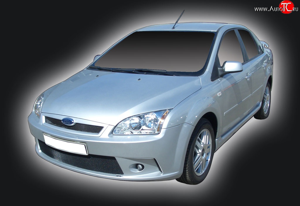 2 549 р. Решётка радиатора GT Dynamics Ford Focus 2 универсал дорестайлинг (2004-2008) (Неокрашенная)  с доставкой в г. Владивосток