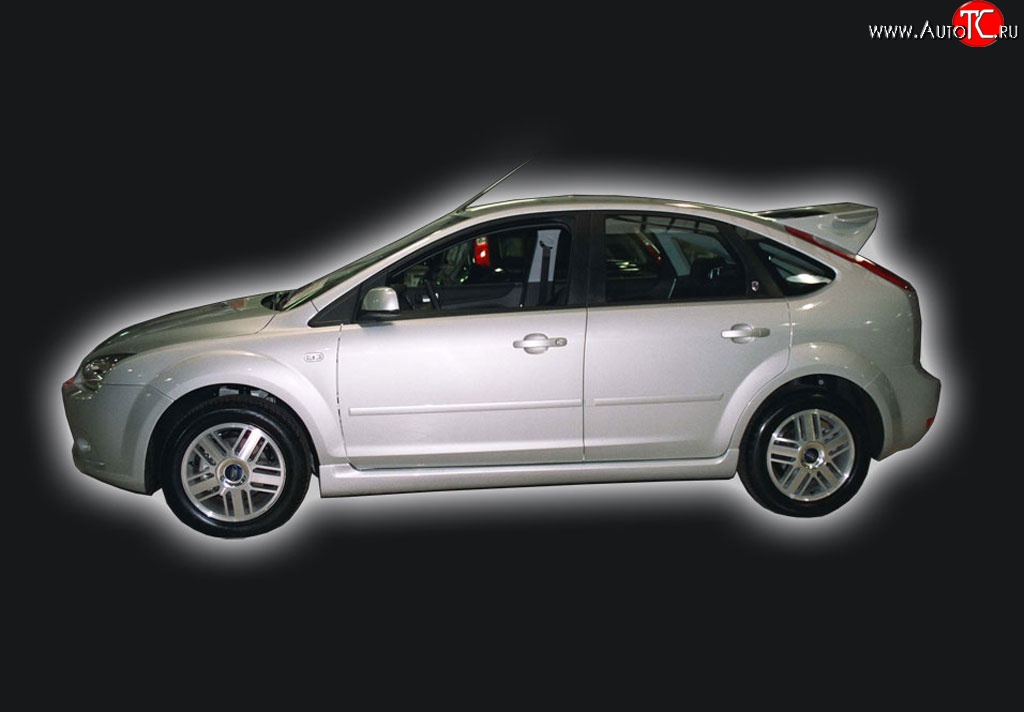 5 999 р. Пороги накладки GT Dynamics Ford Focus 2 хэтчбэк 5 дв. дорестайлинг (2004-2008) (Неокрашенные)  с доставкой в г. Владивосток