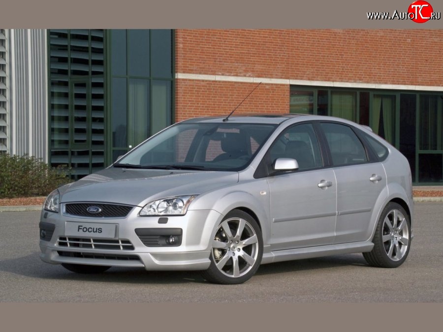 5 849 р. Пороги накладки MS Ford Focus 2 универсал дорестайлинг (2004-2008) (Неокрашенные)  с доставкой в г. Владивосток