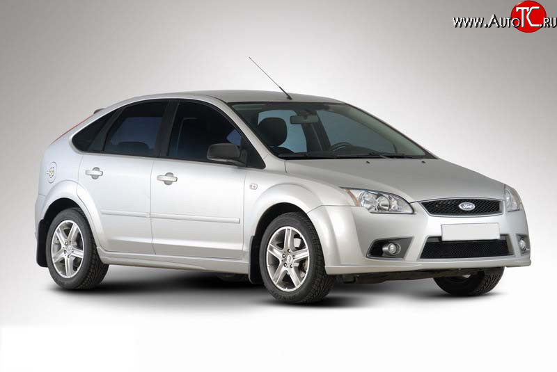 3 649 р. Пороги накладки YTG Ford Focus 2 универсал дорестайлинг (2004-2008) (Неокрашенные)  с доставкой в г. Владивосток