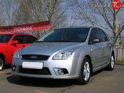 3 649 р. Пороги накладки YTG Ford Focus 2 универсал дорестайлинг (2004-2008) (Неокрашенные)  с доставкой в г. Владивосток. Увеличить фотографию 2