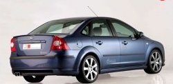 5 699 р. Накладка бампера MS  Ford Focus  2 (2004-2008)  седан дорестайлинг (Неокрашенная)  с доставкой в г. Владивосток. Увеличить фотографию 2