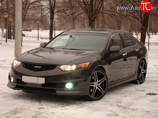 27 799 р. Передний бампер MUGEN  Honda Accord  CU (2008-2011) седан дорестайлинг (Неокрашенный)  с доставкой в г. Владивосток