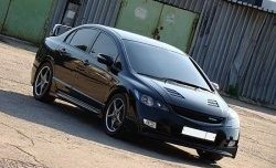 27 999 р. Пластиковый капот Mugen Style Honda Civic FD седан дорестайлинг (2005-2008) (Неокрашенный)  с доставкой в г. Владивосток. Увеличить фотографию 6