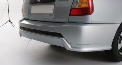 5 099 р. Задний бампер Классик Hyundai Accent седан ТагАЗ (2001-2012) (Неокрашенный)  с доставкой в г. Владивосток. Увеличить фотографию 2