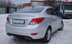 1 799 р. Плавники на крышу Sport Hyundai Solaris RBr седан рестайлинг (2014-2017) (Неокрашенный)  с доставкой в г. Владивосток. Увеличить фотографию 2