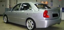 4 699 р. Задний бампер ATH-classic Hyundai Accent седан ТагАЗ (2001-2012) (Неокрашенный)  с доставкой в г. Владивосток. Увеличить фотографию 3