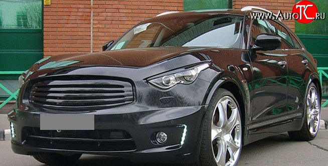 15 999 р. Решётка радиатора Style INFINITI FX37 S51 дорестайлинг (2008-2011) (Неокрашенная)  с доставкой в г. Владивосток