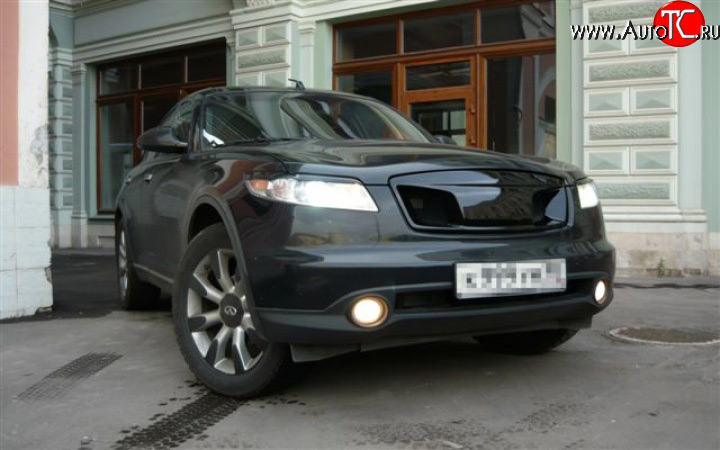 5 799 р. Решётка радиатора Devil INFINITI FX45 S50 дорестайлинг (2002-2005) (Неокрашенная)  с доставкой в г. Владивосток