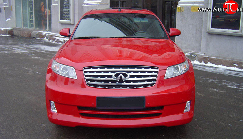 10 999 р. Радиаторная решётка AERO INFINITI FX45 S50 дорестайлинг (2002-2005) (Неокрашенная)  с доставкой в г. Владивосток