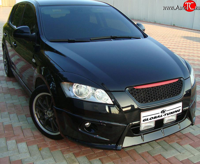 829 р. Реснички дорестайлинг Global-Tuning  KIA Ceed  1 ED (2006-2010) дорестайлинг универсал, дорестайлинг, хэтчбэк 5 дв. (Неокрашенные)  с доставкой в г. Владивосток