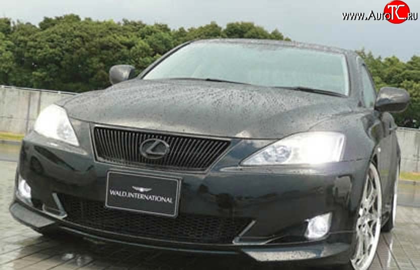 11 399 р. Накладка переднего бампера Wald Lexus IS250 XE20 седан дорестайлинг (2005-2013) (Неокрашенная)  с доставкой в г. Владивосток