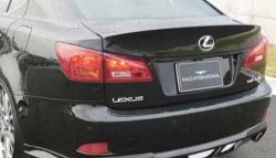 12 599 р. Накладка заднего бампера Wald Lexus IS250 XE20 седан дорестайлинг (2005-2013) (Неокрашенная)  с доставкой в г. Владивосток. Увеличить фотографию 2