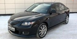 4 599 р. Пороги накладки Global-Tuning Mazda 3/Axela BK дорестайлинг седан (2003-2006) (Неокрашенные)  с доставкой в г. Владивосток. Увеличить фотографию 2