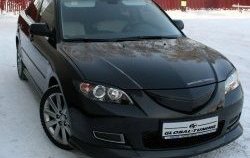 4 849 р. Накладка переднего бампера Global-Tuning Mazda 3/Axela BK дорестайлинг седан (2003-2006) (Неокрашенная)  с доставкой в г. Владивосток. Увеличить фотографию 2