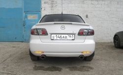 4 899 р. Спойлер GTI со стоп-сигналом Mazda 6 GG седан дорестайлинг (2002-2005) (Неокрашенный)  с доставкой в г. Владивосток. Увеличить фотографию 2