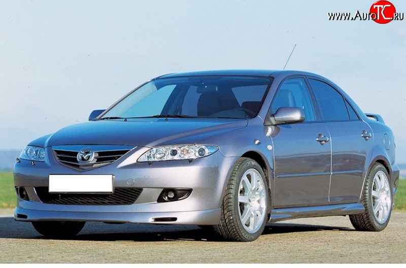 9 499 р. Накладка переднего бампера ATH Mazda 6 GG лифтбэк дорестайлинг (2002-2005)  с доставкой в г. Владивосток