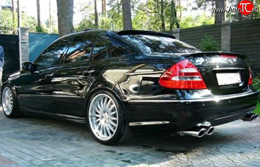 2 699 р. Козырёк AMG на заднее лобовое стекло автомобиля  Mercedes-Benz E-Class  W211 (2002-2009) дорестайлинг седан, рестайлинг седан (Неокрашенный)  с доставкой в г. Владивосток